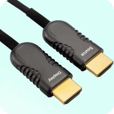 HDMI 2.0 ফাইবার অপটিক ক্যাবল দীর্ঘ দূরত্ব সংযোগের জন্য 4K রেজোলিউশন সমর্থন