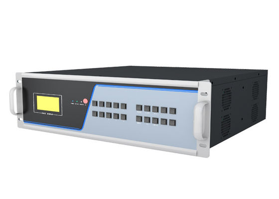 3840x2160 60Hz এবং নিম্নমুখী সামঞ্জস্য উন্নত FPGA 88 পোর্ট 3.5 U ফাইবার KVM ম্যাট্রিক্স