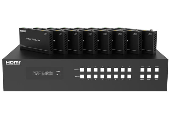 VINCAN 8x8 HDBaseT HDMI ম্যাট্রিক্স সুইচার 4K604:4৪ ভিডিও এবং পিওসি পেশাদার এভি ইনস্টলেশনের জন্য