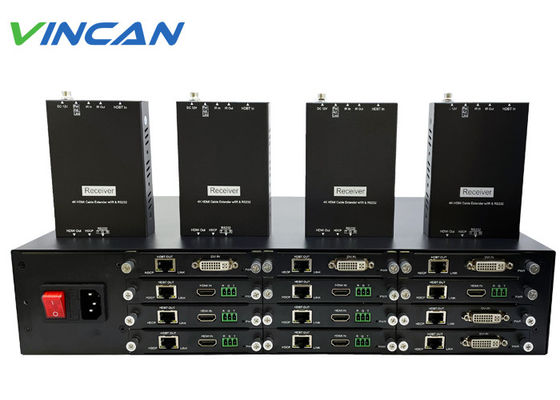 UHD 1080p 1x12 HDMI HDBaseT এক্সটেন্ডার / স্প্লিটার + রিসিভার 195ft