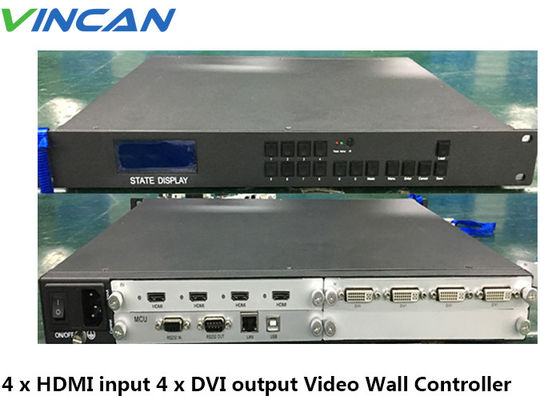 মুভি 2x2 3x3 4K Hdmi ভিডিও ওয়াল কন্ট্রোলার এবং প্রসেসর 1x3 4x4