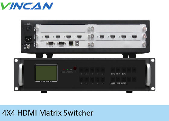 100VAC ভিডিও ওয়াল কন্ট্রোলার 4x4 HDMI, ম্যাট্রিক্স 3x3 টিভি ওয়াল কন্ট্রোলার
