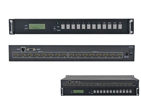 8 ইন 8 আউট HDMI 1.4 ম্যাট্রিক্স সুইচার 8x8 4Kx2k 30Hz 3D IR 1080P