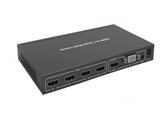 1XHDMI আউটপুট এবং 1XVGA আউটপুট সহ 4 ইনপুট Hdmi 4K কোয়াড মাল্টিভিউয়ার