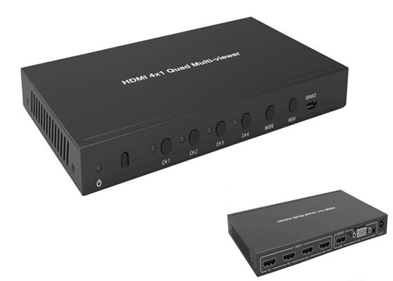 সম্পূর্ণ 1080P 3D 4k 60hz 4x1 Quad Hdmi মাল্টিভিউয়ার বিজোড় সুইচার ফাংশন সহ