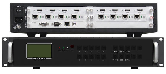 Ac100-240v পাওয়ার সাপ্লাই মাল্টি টিভি ডিসপ্লে কন্ট্রোলার HDMI / VGA / Av / Ypbpr / Usb ইনপুট