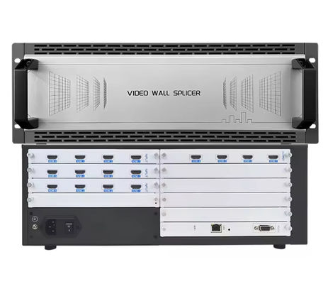 পেশাদার পূর্ণ 4K30hz 16 চ্যানেল HDMI ভিডিও ওয়াল কন্ট্রোলার 12 ইন 4 আউট LED এলসিডি ভিডিও ওয়াল প্রসেসর