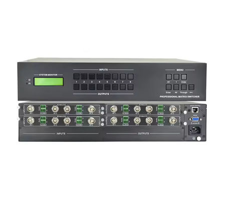 4Kx2k 60Hz আউটপুট রেজোলিউশনের জন্য OEM ODM ভিডিও ম্যাট্রিক্স সুইচার
