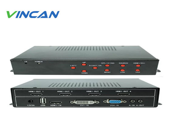 RS232 LAN IR রিমোট কন্ট্রোল এলসিডি ভিডিও ওয়াল কন্ট্রোলার HDMI DVI আউটপুট এবং 2x2 2x3 3x2 4x1 4x2 3x3 ওয়াল মোড সহ