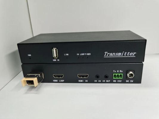 আইআর ইনপুট/আউটপুট 18Gbps ডেটা রেট সহ 4K 60Hz MPO HDMI অপটিক ক্যাবল কালো