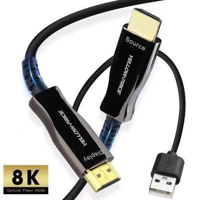 রেজোলিউশন 4K HDMI ফাইবার অপটিক ক্যাবল HDMI 2.0 শূন্য সংকেত ক্ষতির সাথে সামঞ্জস্যপূর্ণ