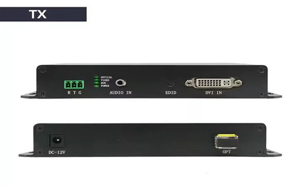২০ কিলোমিটার ডিভিআই ফাইবার এক্সটেন্ডার 1080p@60Hz HDMI 1.3 & 3.5mm অডিও সাপোর্ট