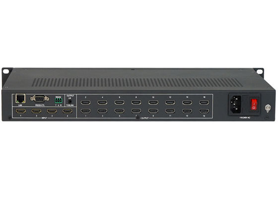 HDMI টিভি ভিডিও ওয়াল কন্ট্রোলার 4x4 4 কে 4 ইনপুট 16 আউটপুট সহ