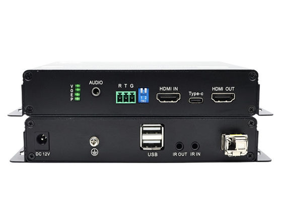 ফাইবারের মাধ্যমে 4K HDMI অপটিক্যাল এক্সটেন্ডার 60Hz HDMI 2.0b& 10KM LC ইন্টারফেস