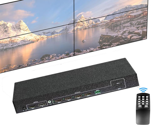 4K 30Hz 2x2 এলসিডি ভিডিও ওয়াল কন্ট্রোলার মাল্টি মনিটর স্প্লাইসিং প্রসেসর