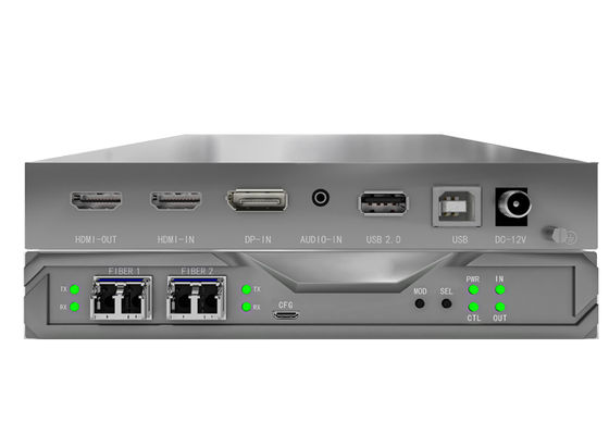 ফাইবার KVM ম্যাট্রিক্স নোড ইন্টিগ্রেটেড SFP I/O কার্ড এবং ভিডিও ওয়াল কন্ট্রোলের জন্য 4K 4:4:4 সাপোর্ট সহ