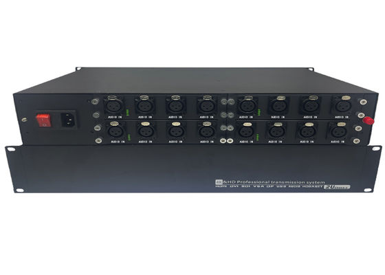 1 u কেসিং সহ 8-ch 6-ch অডিও ফাইবার অপটিক অডিও এক্সটেন্ডার