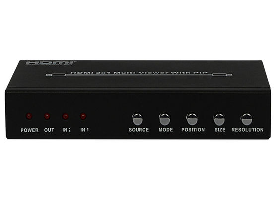 DC 5V 1A PIP HDMI 2x1 মাল্টিভিউয়ার ফিমেল টাইপ ইনপুট আউটপুট পোর্ট
