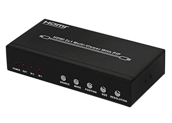 DC 5V 1A PIP HDMI 2x1 মাল্টিভিউয়ার ফিমেল টাইপ ইনপুট আউটপুট পোর্ট