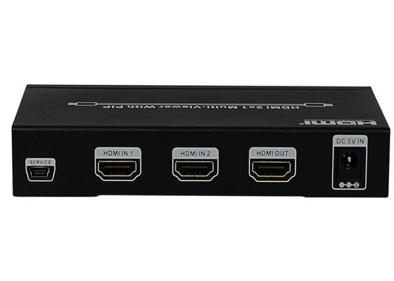 DC 5V 1A PIP HDMI 2x1 মাল্টিভিউয়ার ফিমেল টাইপ ইনপুট আউটপুট পোর্ট