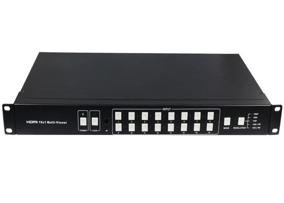 Quad RS232 16x1 HDMI মাল্টিভিউয়ার সিমলেস সুইচার ESD সুরক্ষা