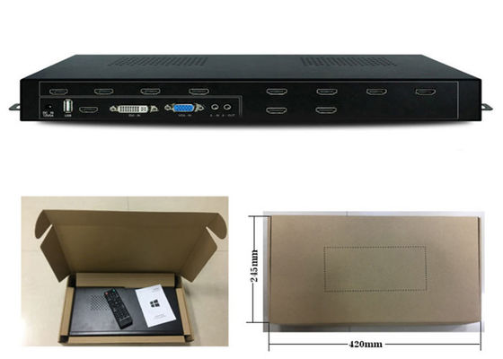 1 ইনপুট 9 আউটপুট HDMI স্প্লিটার ওয়াল ফাংশন সহ 1x9 HDMI ভিডিও ওয়াল কন্ট্রোলার 3x3 সহ