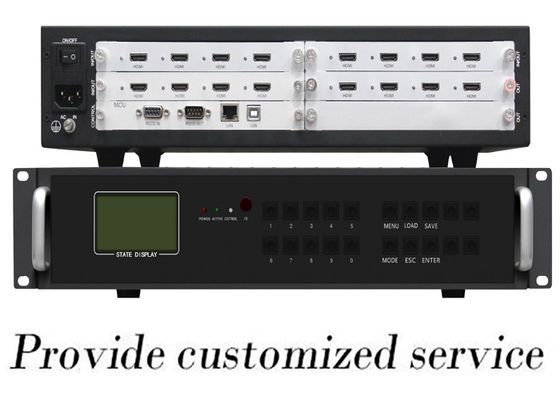 4k 8ch 2x2 HDMI ভিডিও ওয়াল কন্ট্রোলার HD 1080P সিগন্যাল প্রসেসিং