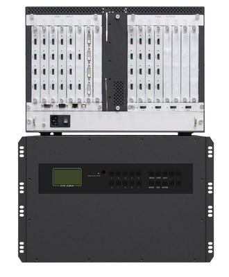 7U 4x4 3x5 3x4 2x2 3x3 DVI VGA SDI HDMI ভিডিও ওয়াল কন্ট্রোলার 16 Ch আউটপুট 18 Ch ইনপুট