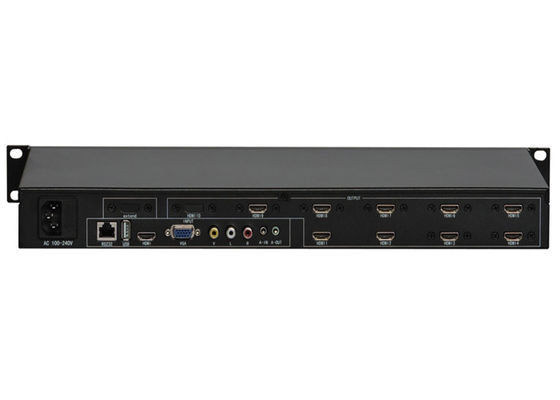 RS232 রিমোট কেস কী কন্ট্রোল সহ IR 3X3 LCD ভিডিও ওয়াল স্প্লিটার কন্ট্রোলার কিট