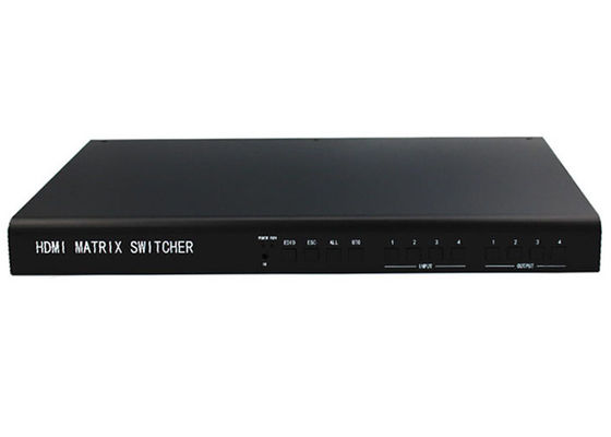 HDCP 3D ডিপ কালার সহ 4K 30Hz 20W 4x4 HDMI ম্যাট্রিক্স সুইচার