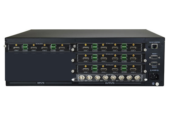 মডুলার 4K UHD ভিডিও ম্যাট্রিক্স সুইচার 4 Hdmi ইনপুট SDI আউটপুট সহ