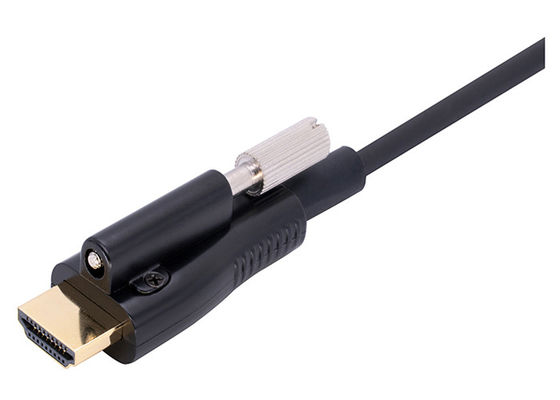 EMI RFI HDMI ফাইবার অপটিক কেবল স্ক্রু সাপোর্ট 18G সুপার স্পিড সহ