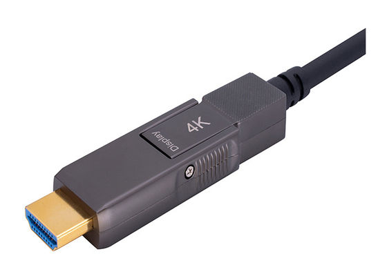 সাঁজোয়া HDMI 2.0 অপটিক্যাল কেবল 200CU স্টেইনলেস স্টীল নির্মাণ