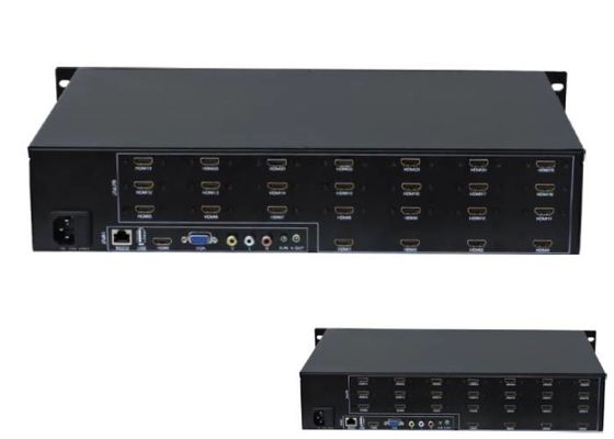 LCD এর জন্য 5X5 মাল্টি স্ক্রীন কন্ট্রোলার 1ch HDMI ইনপুট 25 Ch আউটপুট