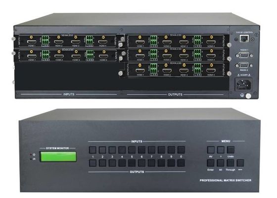 8-Ch 4k HDMI ইনপুট 16-Ch 4k Hdmi আউটপুট ভিডিও ম্যাট্রিক্স সুইচার ওয়াল মাউন্ট করা