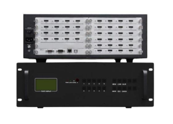 16 ইন 24 আউট HDMI মডুলার ভিডিও ওয়াল কন্ট্রোলার 3.5U কেসিং সহ