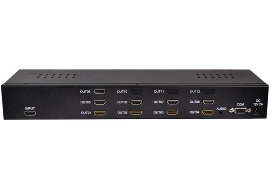 4k*2k 60Hz 3x3 HDMI ভিডিও ওয়াল প্রসেসর HDMI 1 ইনপুট 9 আউটপুট সহ