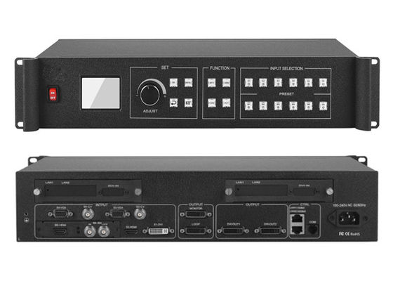 RS232 RJ45 হাই ডেফিনিশন ভিডিও প্রসেসর তিন ইমেজ স্প্লিসিং