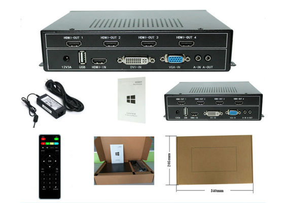 1080P 2x2 HDMI ভিডিও ওয়াল কন্ট্রোলার 1x4 HDMI ভিডিও ওয়াল প্রসেসর