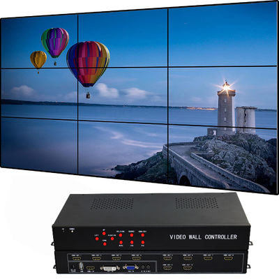 1 ইন 9 আউট HDMI LCD ভিডিও ওয়াল কন্ট্রোলার 2x2 2x3 3x2 4x1 4x2 3x3 এবং RoHS CE FCC সহ