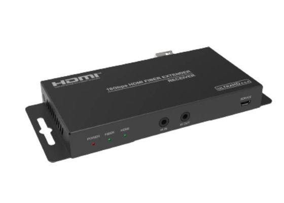 18Gbps 2.0 ভিডিও HDMI ওভার ফাইবার এক্সটেন্ডার অডিও এক্সট্র্যাক্টিং সহ