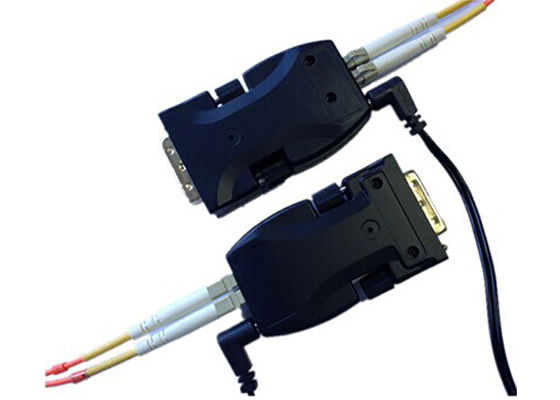 মিনি DVI ফাইবার অপটিক এক্সটেন্ডার 1.65Gbps ব্যান্ডউইথ ওভার দুই কোর ফাইবার কেবল