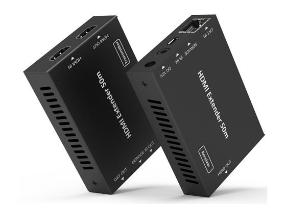 18Gbps HD ভিডিও এক্সটেন্ডার 50 মিটার HDMI ওভার CAT মেটাল এনক্লোসার