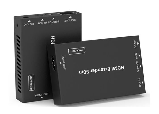 18Gbps HD ভিডিও এক্সটেন্ডার 50 মিটার HDMI ওভার CAT মেটাল এনক্লোসার