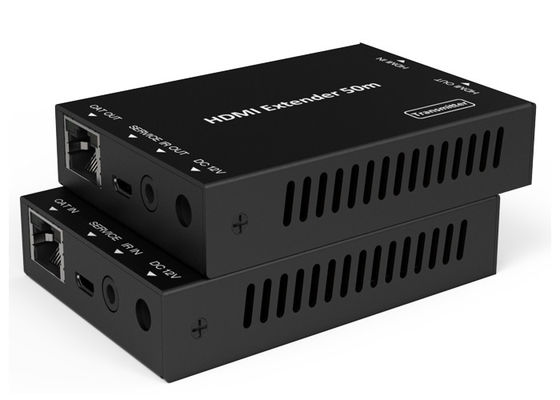 18Gbps HD ভিডিও এক্সটেন্ডার 50 মিটার HDMI ওভার CAT মেটাল এনক্লোসার