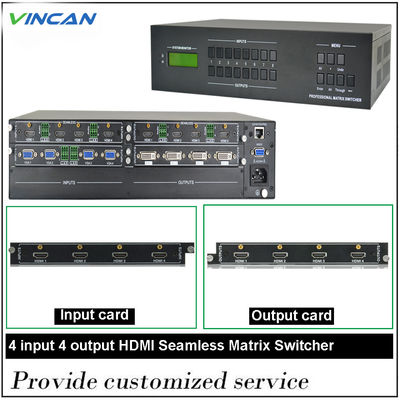 4K Hdmi ভিডিও অডিও ম্যাট্রিক্স সুইচার Hdbaset ম্যাট্রিক্স 4x4 8x8 4x2