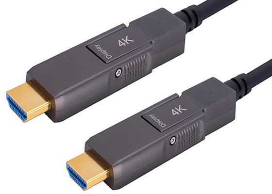 পেশাগত 4K HDMI ফাইবার ক্যাবল উচ্চ গতির ট্রান্সমিশন, কোন হস্তক্ষেপ