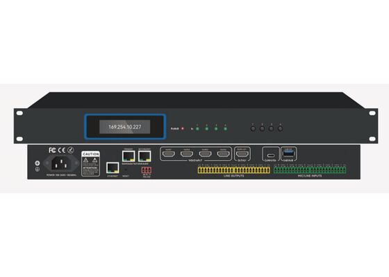 VINCAN MDP সিরিজ 4K60 HDMI সুইচিং, অডিও ডিএসপি এবং ইউএসবি কনফারেন্সিং সহ এভি প্রসেসিং সেন্টার