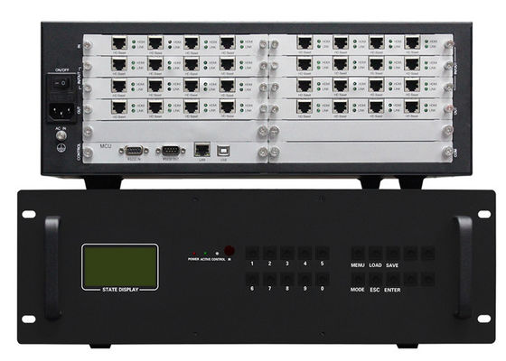 HDBaseT পোর্ট 2x2 3x3 hdmi সহ 16 ইন 16 আউট ম্যাট্রিক্স HDMI ভিডিও ওয়াল কন্ট্রোলার