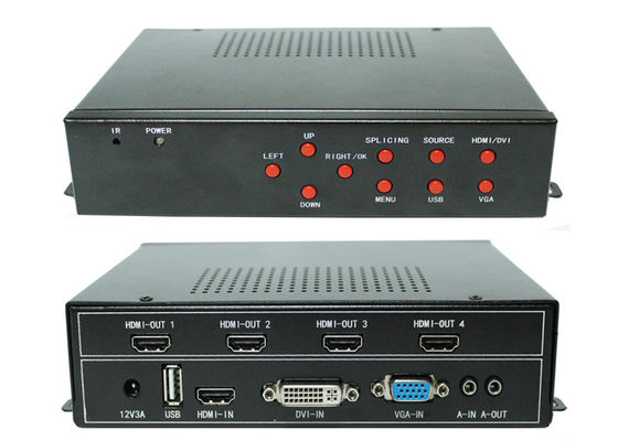 মাল্টি টিভি ডিসপ্লের জন্য 1x2 2x2 ডিজিটাল HDMI ভিডিও ওয়াল কন্ট্রোলার